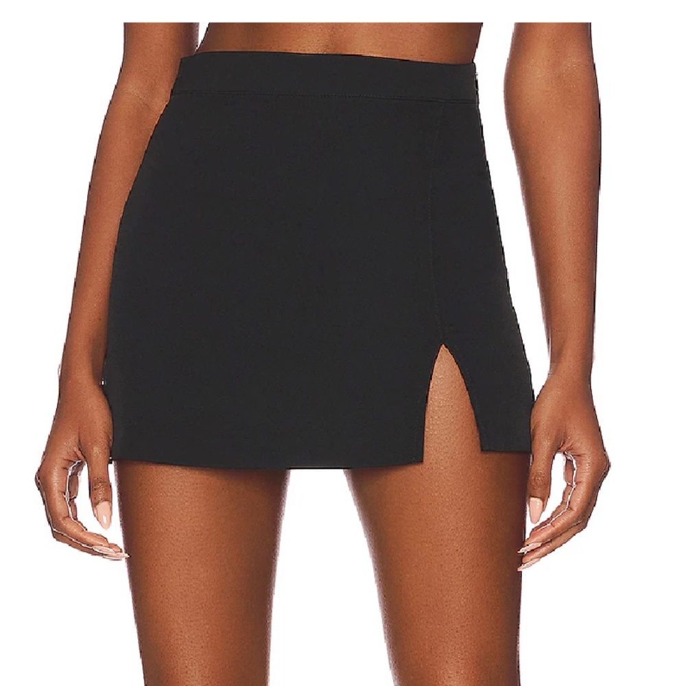 Steve Madden Black Mini Skirt with Side Slit